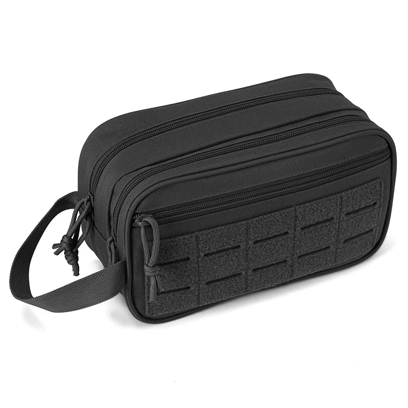 Tactical Waterproof Toiletry Bag – Molle Dopp Kit for Travel and Outdoors