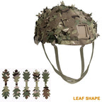 3D Camo Mesh Helmet Cover – Laser Cut Leaf Accessory for Airsoft and Hunting