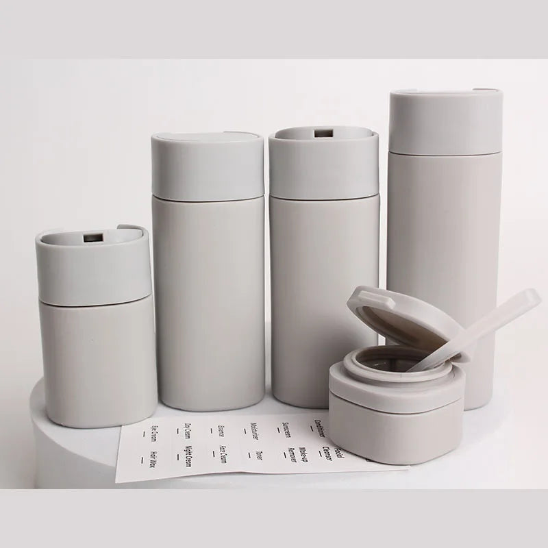 4-in-1 Travel Bottle Set – Leak Proof Refillable Containers for Toiletries