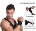 Fitness Wrist Wraps – Padded Support for Weight Lifting and Gym Training