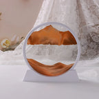 3D Moving Sand Art Frame – Dynamic Liquid Hourglass for Office Home Decor