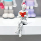 Abstract Woman Thinker Statue – Paper Pulp Art for Modern Home Decor