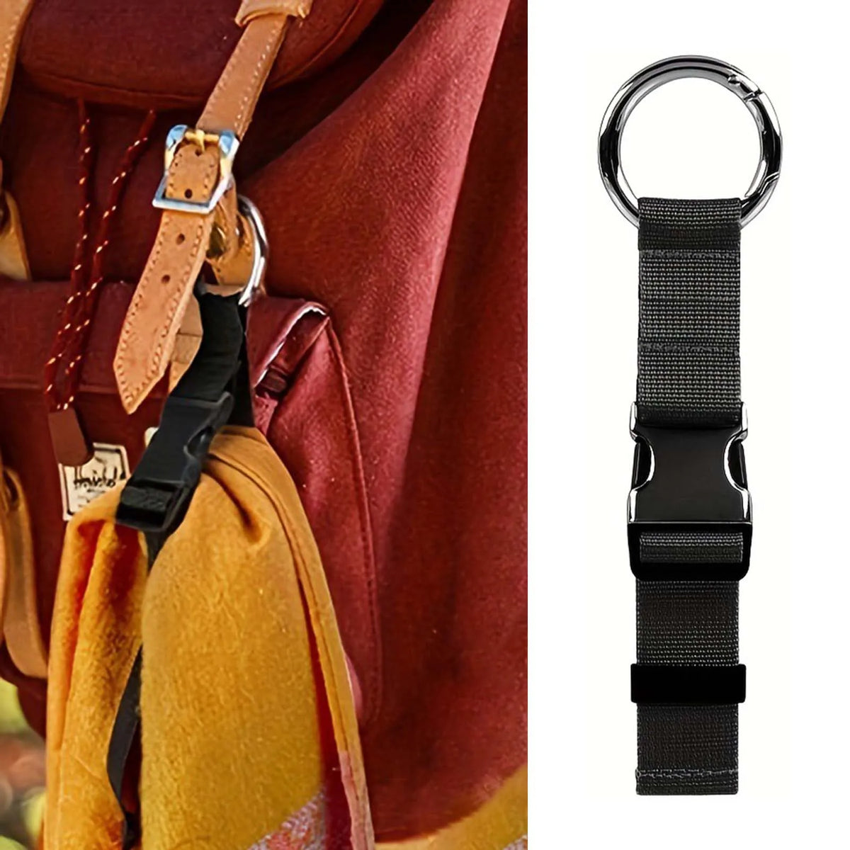 Adjustable Luggage Strap – Add-A-Bag Belt for Travel Backpacks