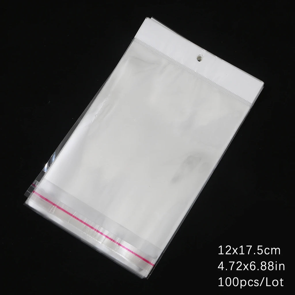 Self-Sealing Cellophane Bags – Transparent Adhesive Packaging for Gifts and Treats