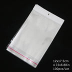 Self-Sealing Cellophane Bags – Transparent Adhesive Packaging for Gifts and Treats