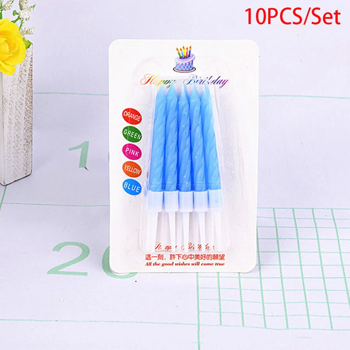 Colorful Digital Number Candles – Decorative Party Cake Toppers for Birthdays