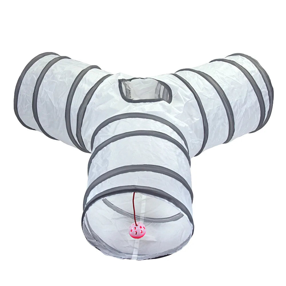 Foldable Pet Tunnel – Interactive Cat Tube for Indoor Play and Training