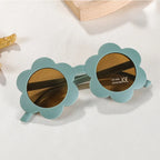 Cute Sunflower Kids Sunglasses – UV400 Round Eyewear for Toddlers and Children