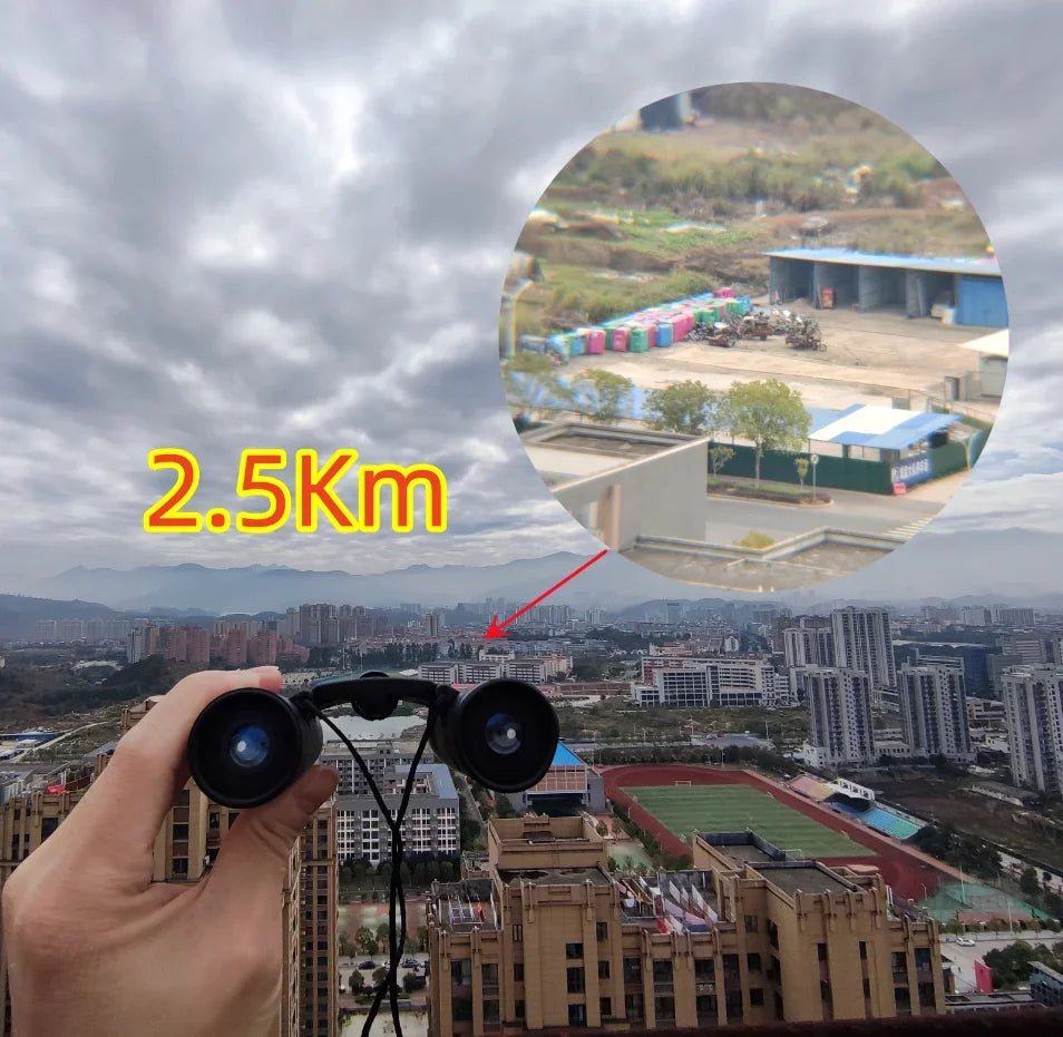 HD Compact Binoculars – Powerful Long Range Optics for Outdoor Hunting Travel