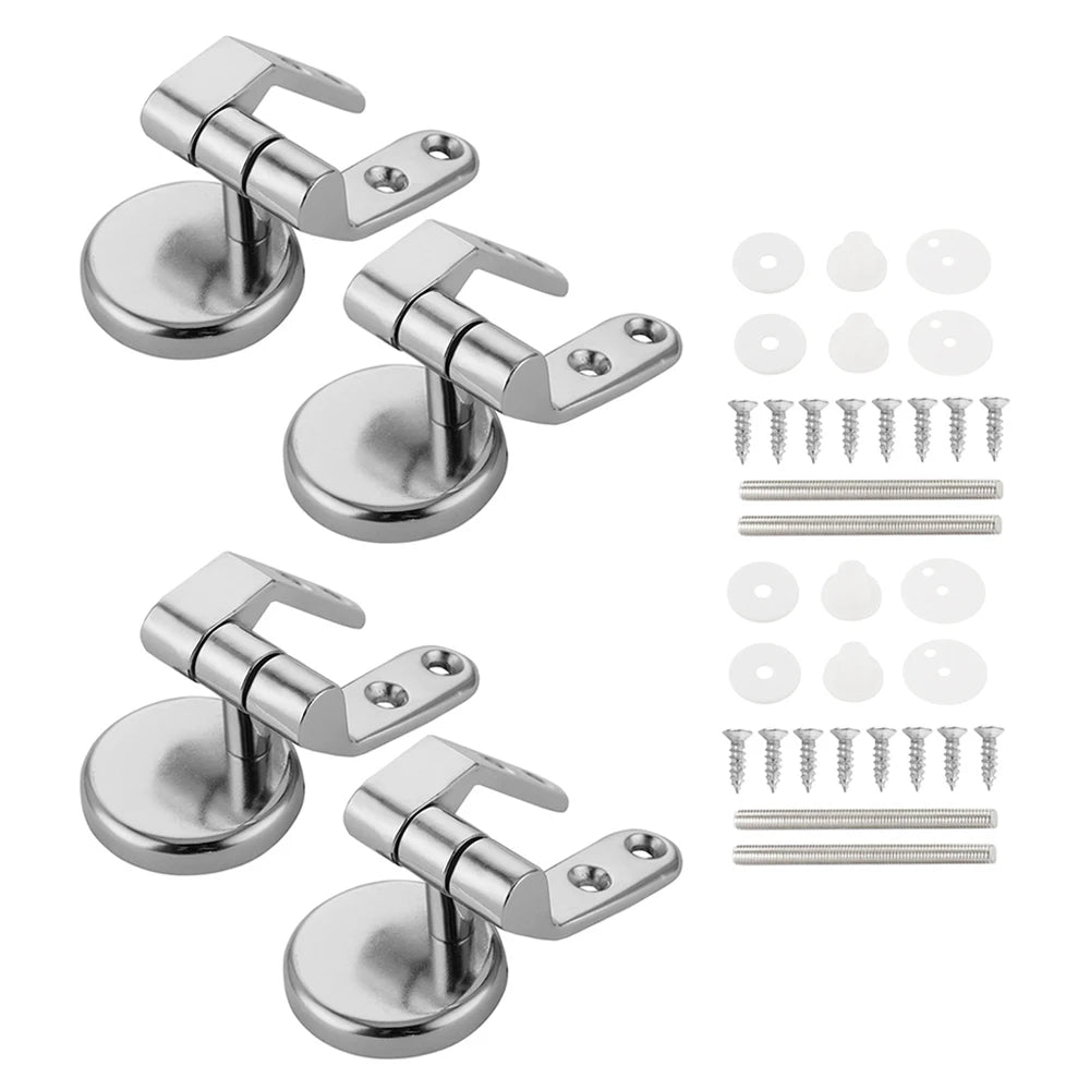 Stainless Steel Toilet Seat Hinges – Universal Replacement for DIY Lid Repair