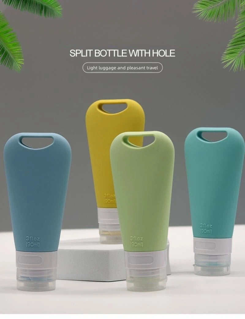 Silicone Travel Dispenser Bottles – Leakproof 90ml Containers for Toiletries