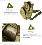 Tactical Sling Backpack – Waterproof EDC Bag for Hiking and Hunting