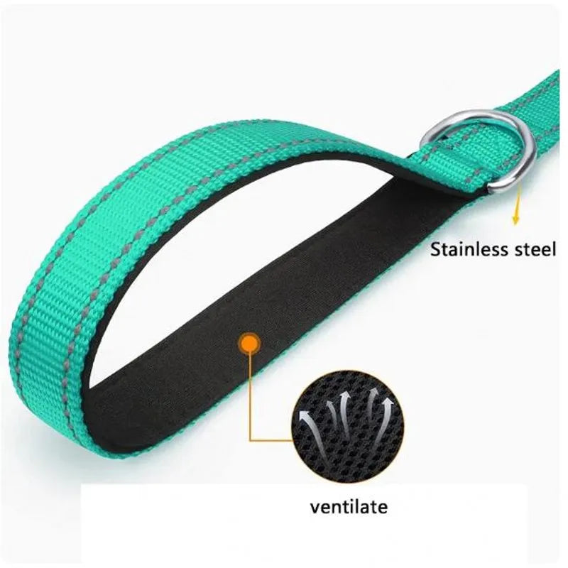 Reflective Pet Training Leash – Adjustable Safety Rope for Dog Walking