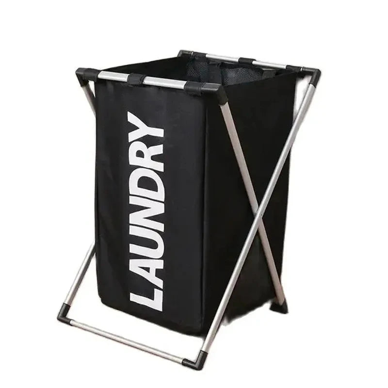 Large Foldable Laundry Basket – Waterproof Grid Organizer for Clothes and Toys