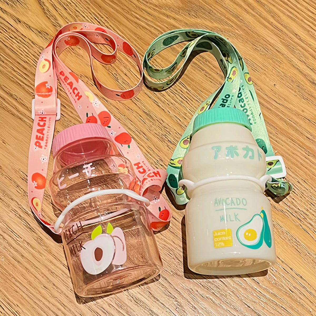 Milk Carton Water Bottle – 480ml Kawaii Plastic Cup for Kids and Adults