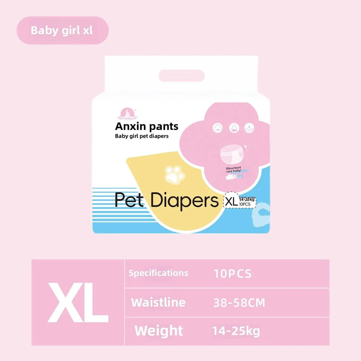 Disposable Male Dog Diapers – Leak-proof Waterproof Shorts for Puppy Care
