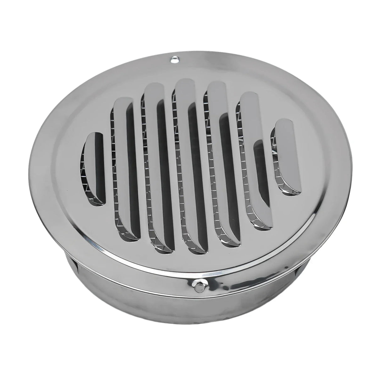 Stainless Steel Round Vent Grille – 70-300mm External Wall Duct for Ventilation