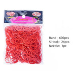Elastic Loom Bands – Colorful DIY Jewelry Making Kit for Kids Crafts