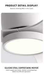 Inverter Ceiling Fan with Light – Silent Cooling for Bedroom and Office