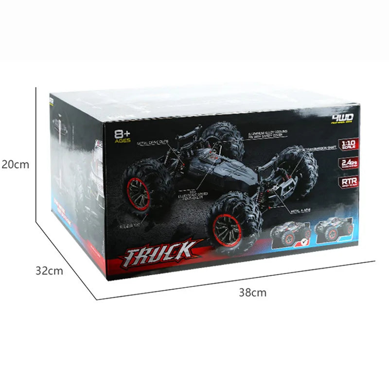 1:10 RC Monster Truck – 4WD High-Speed Off-Road Vehicle for Kids