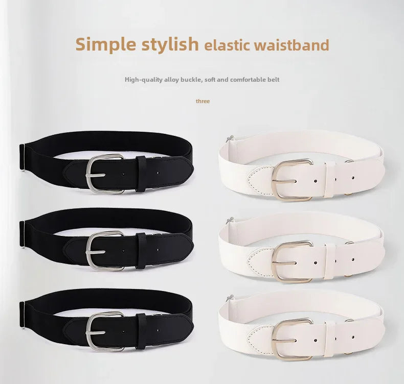 Adjustable Elastic Golf Belt – Durable Rubber Waistband for Outdoor Sports
