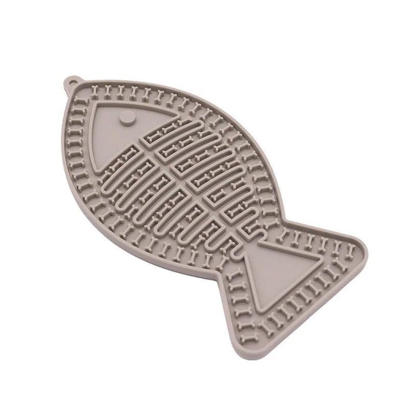 Silicone Slow Feeder Mat – Anti-Choking Pet Licking Bowl for Bath and Grooming