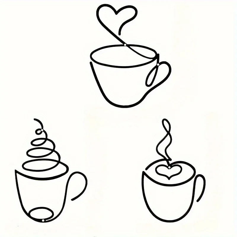 Metal Coffee Wall Art – Rustic Iron Signs for Coffee Shop Decor