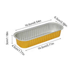 Aluminum Foil Mini Loaf Pans – 6.8oz Rectangular Containers for Home Baking