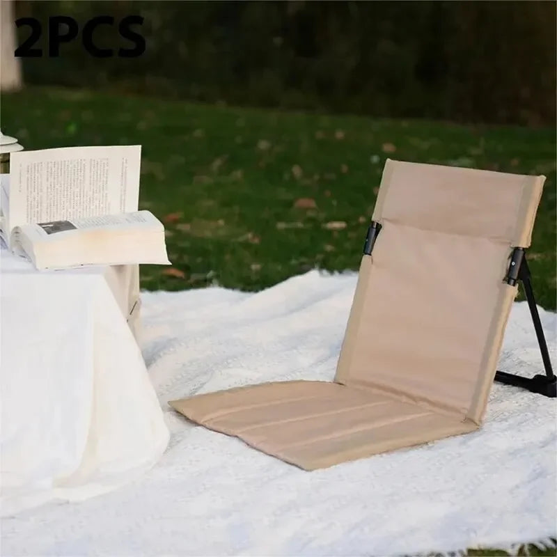 Foldable Camping Chair – Portable Cushioned Seat for Outdoor Picnic and Beach