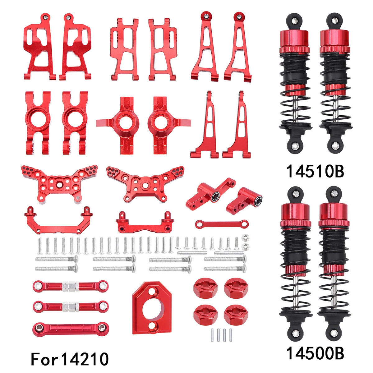 Metal Steering and Suspension Upgrade Kit for RC Hobby Cars