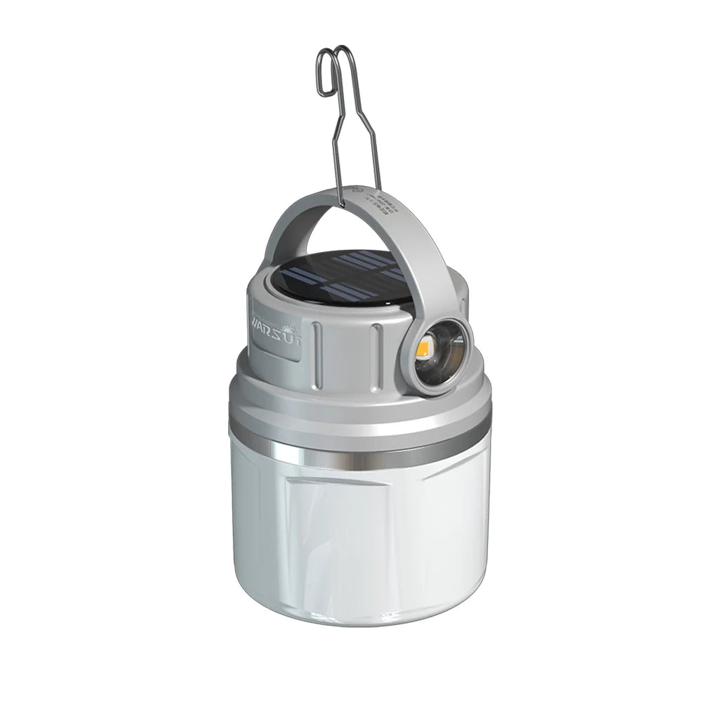 Rechargeable Solar Camping Lamp – 1100 Lumen LED Light for Outdoor Sports