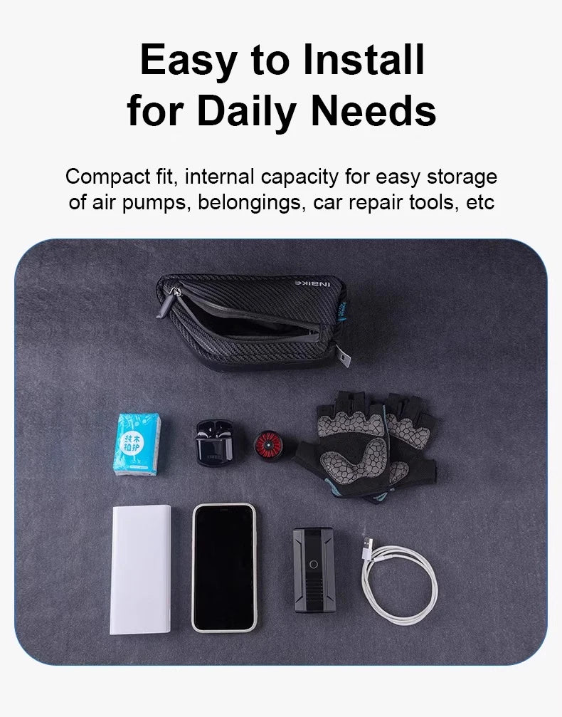 Waterproof Bike Top Tube Bag – Cycling Storage for Mountain and Road Bikes