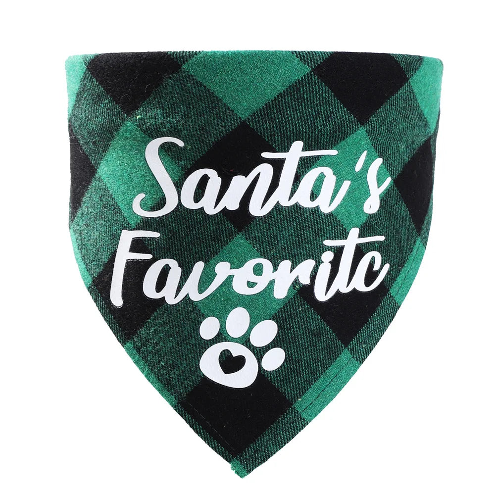 Cotton Triangle Pet Bandana – Adjustable Scarf Collar for Dogs and Cats