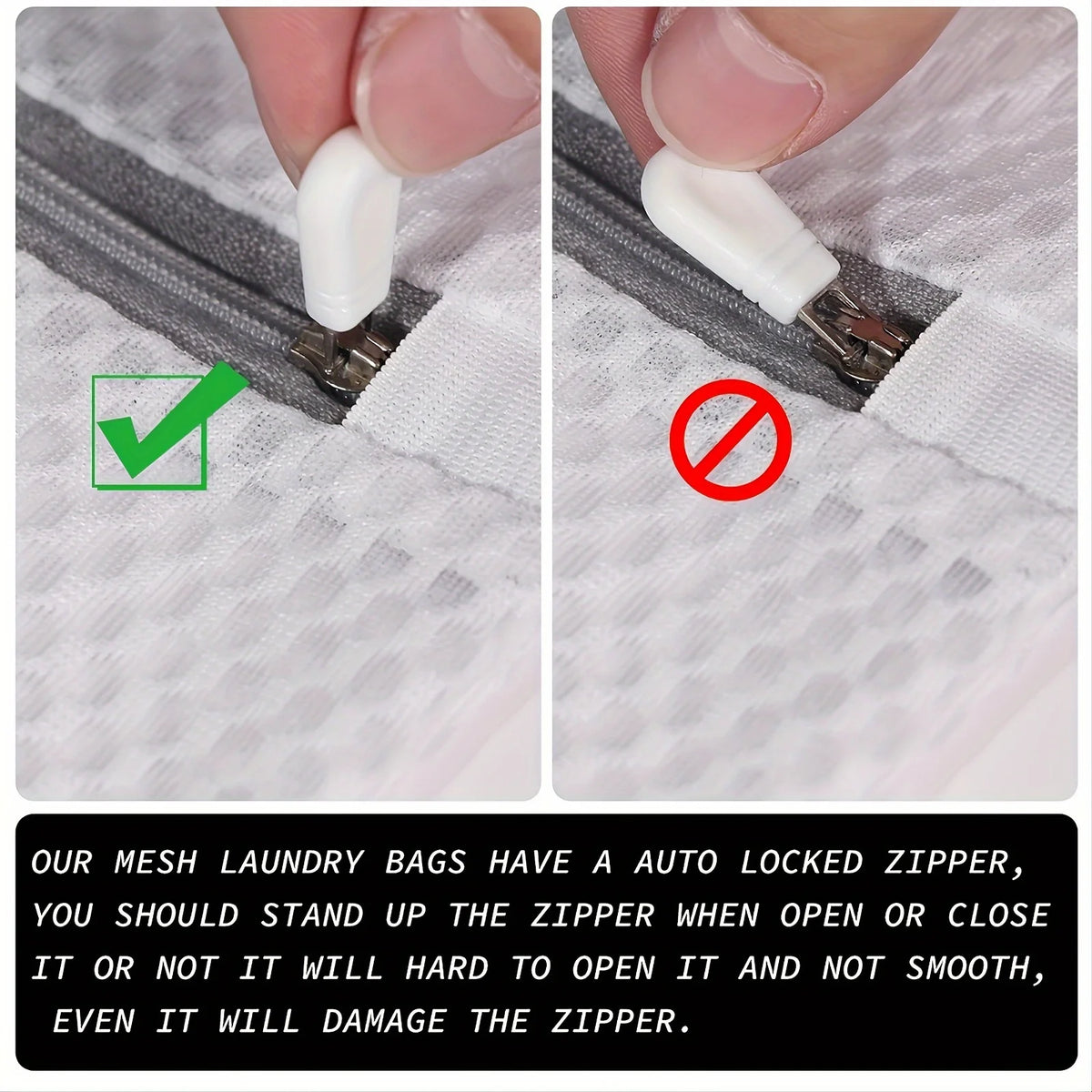Honeycomb Mesh Laundry Bags – Durable Zippered Pouches for Delicate Washing