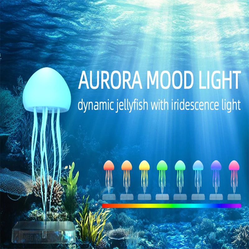 LED Jellyfish Lamp – Color Changing Night Light for Home Decor