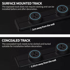 Movable Track Power Socket – 8000W Rail System for Home Office Appliances