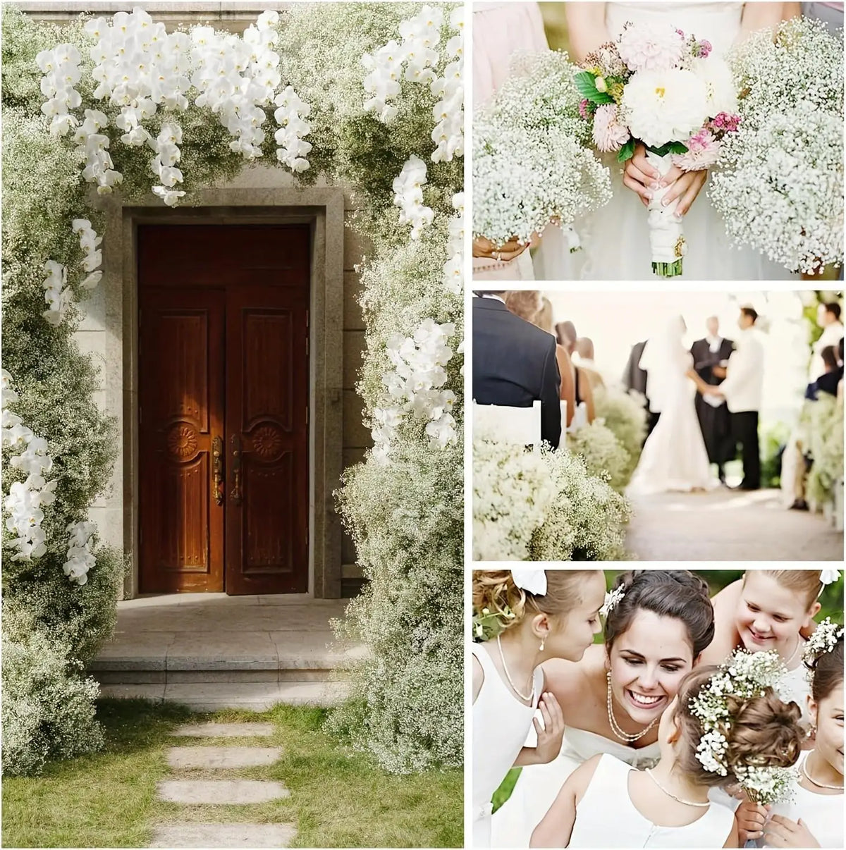 Artificial Baby's Breath Flowers – Floral Bouquet for Home Decor
