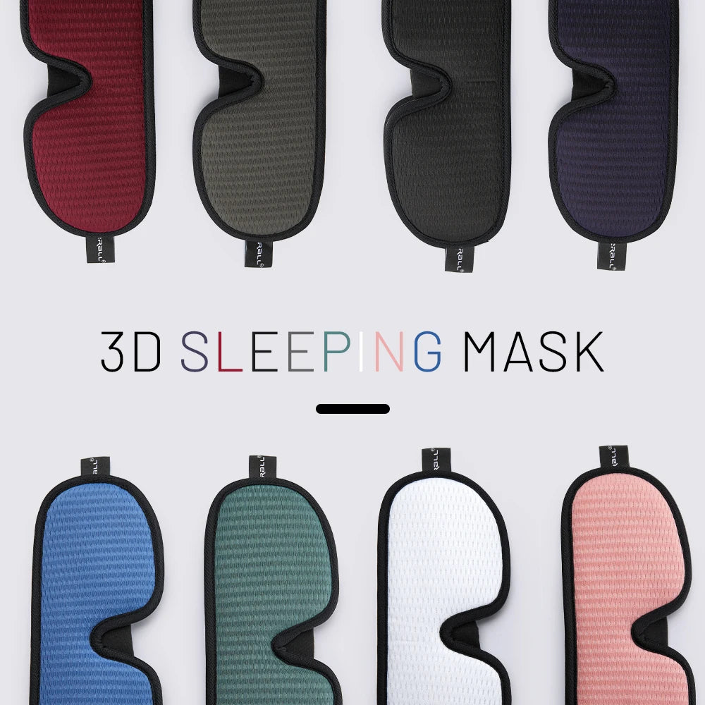 Memory Foam Sleep Mask – Ergonomic 3D Blindfold for Travel and Sleeping