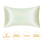Mulberry Silk Pillowcase – Queen Standard Satin Sleep Case for Hair and Skin