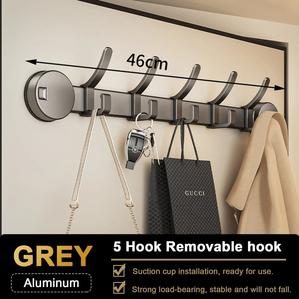 Suction Cup Wall Hook – Heavy Duty Towel Hanger for Bathroom Organization