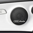 3D Aluminum Car Badge Emblems – Interior Audio Decoration for Audi Models
