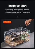 Acrylic Reptile Terrarium – Nano Arboreal Enclosure for Spiders and Insects