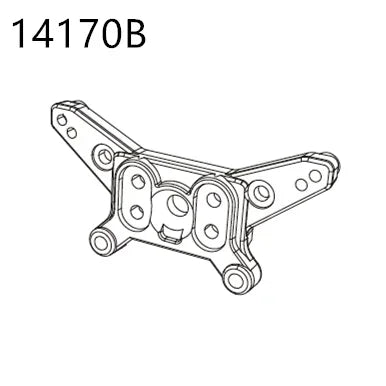 RC Car Spare Parts – Differential Shock and Tire Set for 1/14 Scale Models