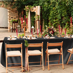 Satin Rectangle Tablecloth – Smooth Solid Color Cover for Wedding Parties