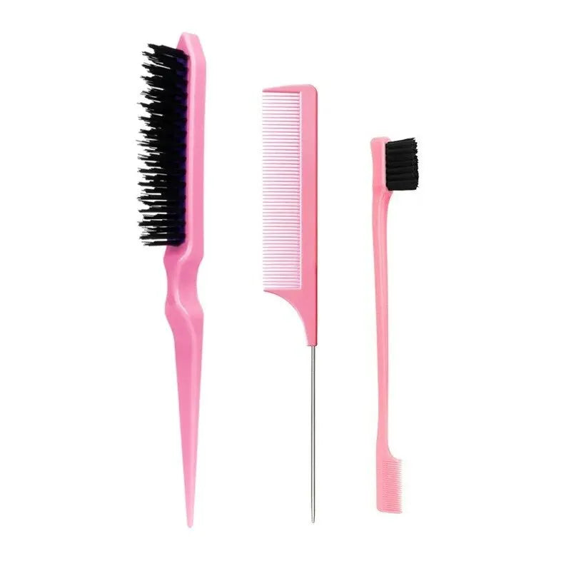 Professional Hair Styling Brush Set – Steel Needle Combs for Hair Grooming