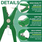 Livestock Ear Tag Applicator – Identification Kit for Sheep Goat and Pig