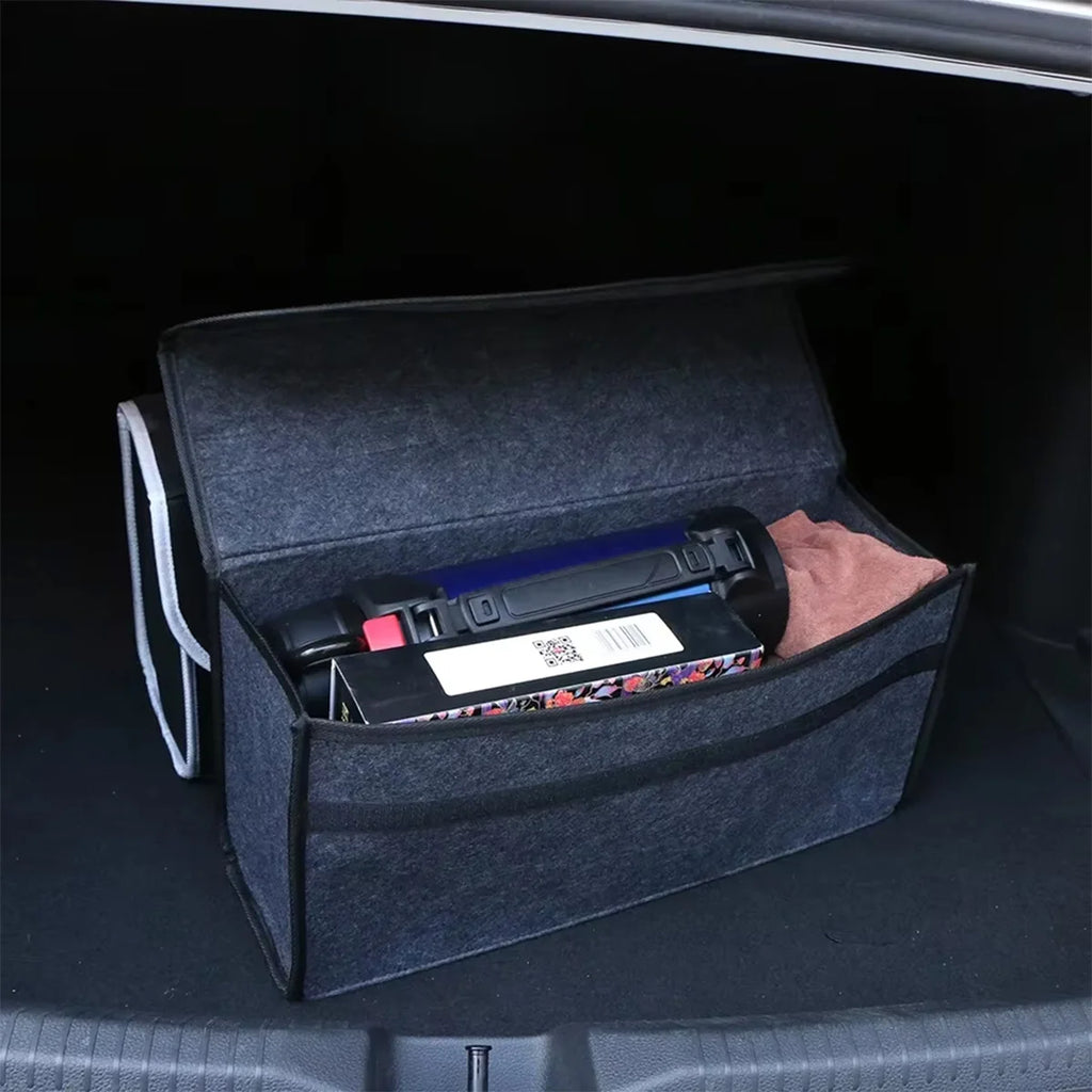 Enlarged Felt Car Storage Box – Thickened Organizer for Vehicle Essentials