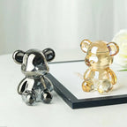 Crystal Bear Figurine – Cute Glass Animal Paperweight for Home Decor Gift