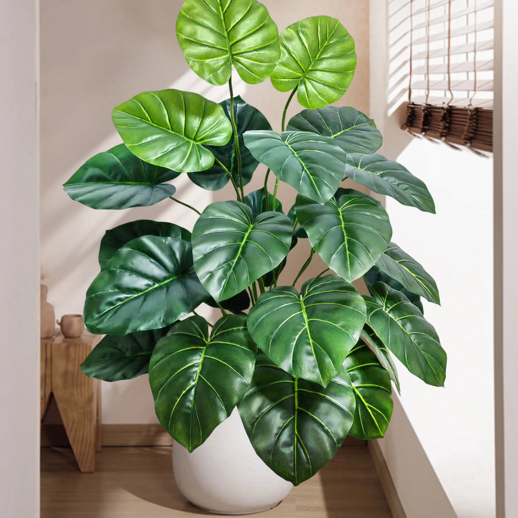Artificial Tropical Leaf Plant – 60-103cm Potted Faux Greenery for Home Decor