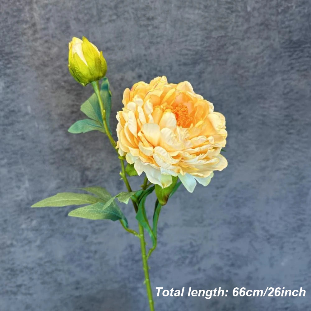 Large Silk Peony Bouquet – Realistic Artificial Flowers for Home Wedding Decor